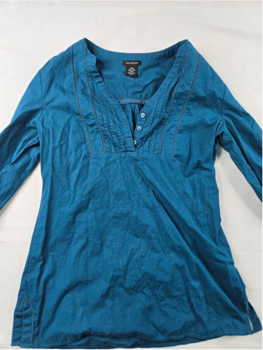 Calvin Klein | Woman's Long Sleeve | Tourquoise | Size Small